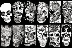 life and death tattoo idea