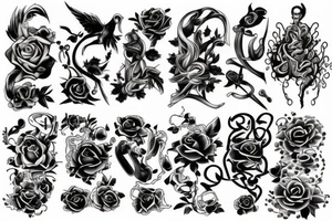 life and death tattoo idea