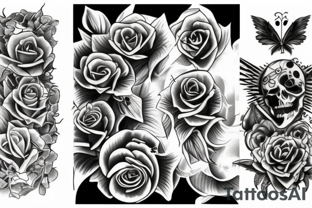 life and death tattoo idea