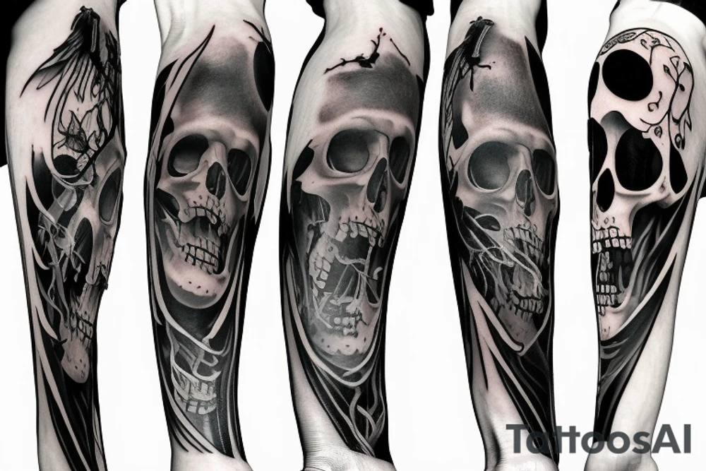 grim reaper tattoo idea