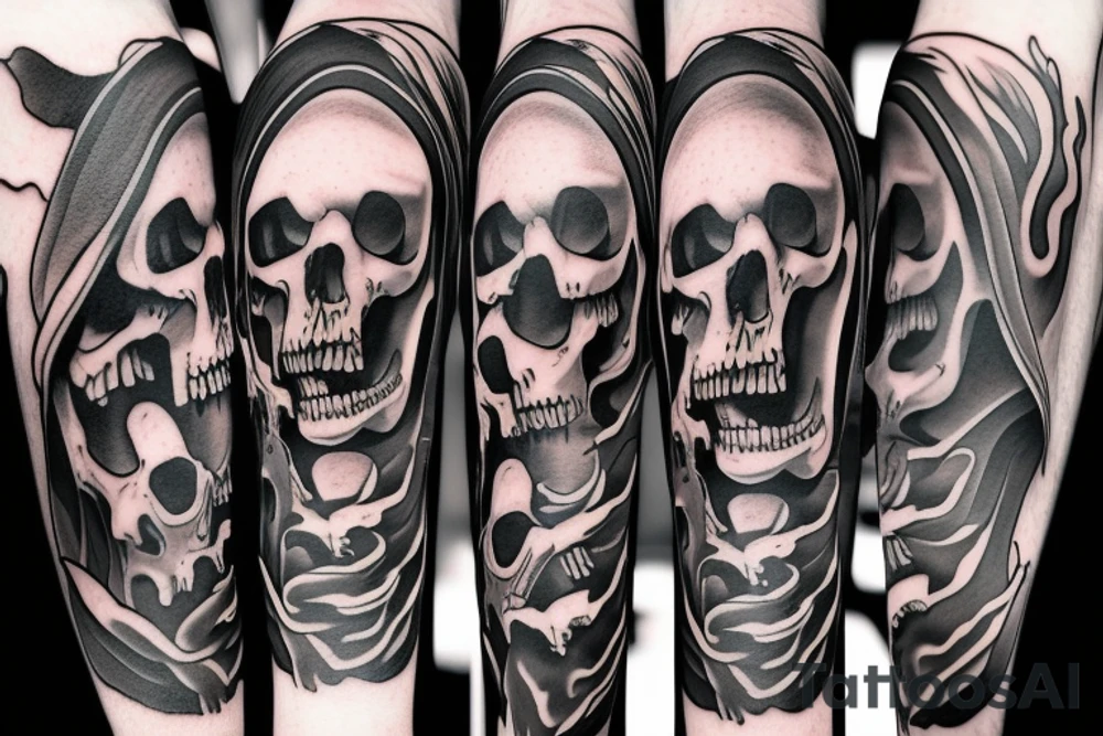 grim reaper tattoo idea