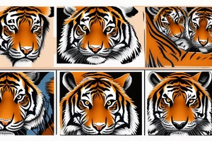 AMERICAN TRADITIONAL TIGER FULL BODY tattoo idea