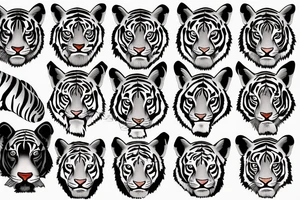 AMERICAN TRADITIONAL TIGER FULL BODY tattoo idea