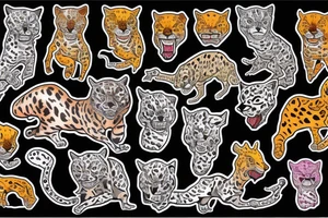 AMERICAN TRADITIONAL JAGUAR 
FULL BODY tattoo idea