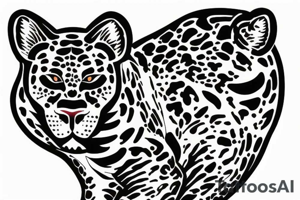 AMERICAN TRADITIONAL JAGUAR 
FULL BODY tattoo idea