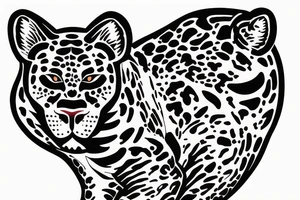AMERICAN TRADITIONAL JAGUAR 
FULL BODY tattoo idea