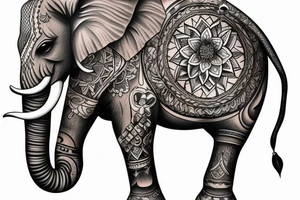 AMERICAN TRADITIONAL ELEPHANT

FULL BODY tattoo idea