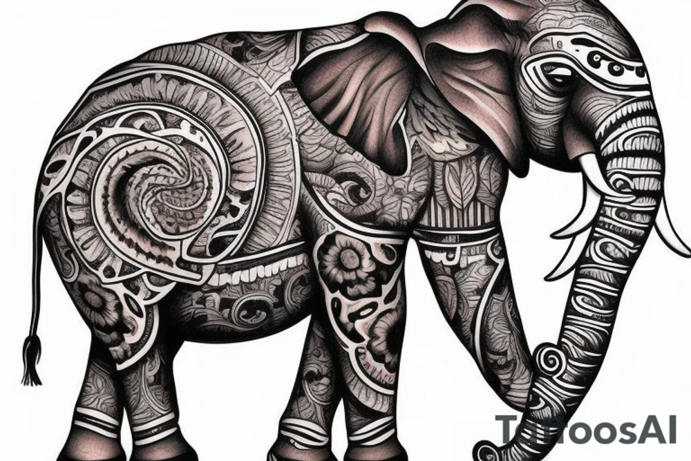 AMERICAN TRADITIONAL ELEPHANT

FULL BODY tattoo idea