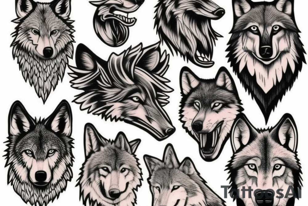 AMERICAN TRADITIONAL WOLF
FULL BODY tattoo idea