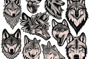 AMERICAN TRADITIONAL WOLF
FULL BODY tattoo idea