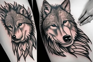 AMERICAN TRADITIONAL WOLF
FULL BODY tattoo idea