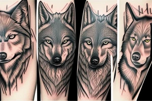 AMERICAN TRADITIONAL WOLF
FULL BODY tattoo idea