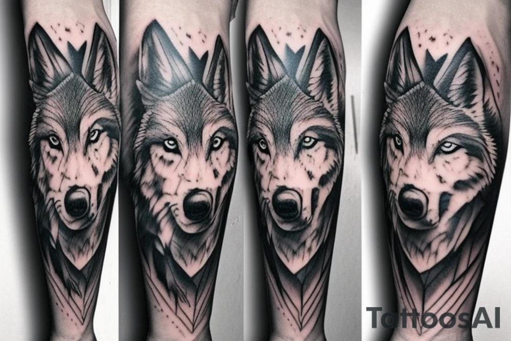 AMERICAN TRADITIONAL WOLF
FULL BODY tattoo idea