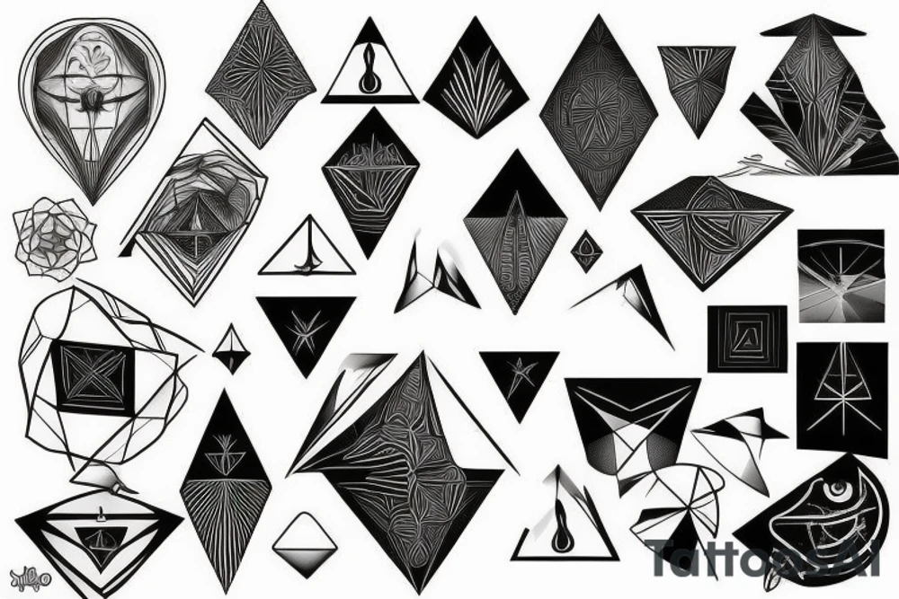 geometric tattoo idea