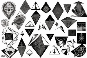 geometric tattoo idea