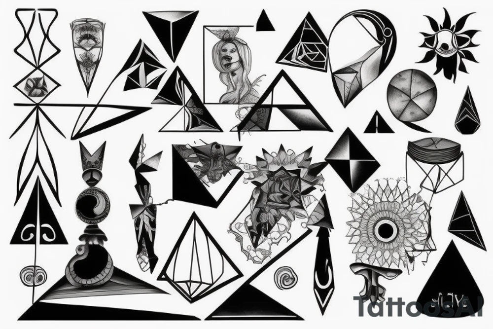 geometric tattoo idea