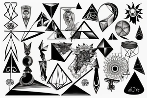 geometric tattoo idea
