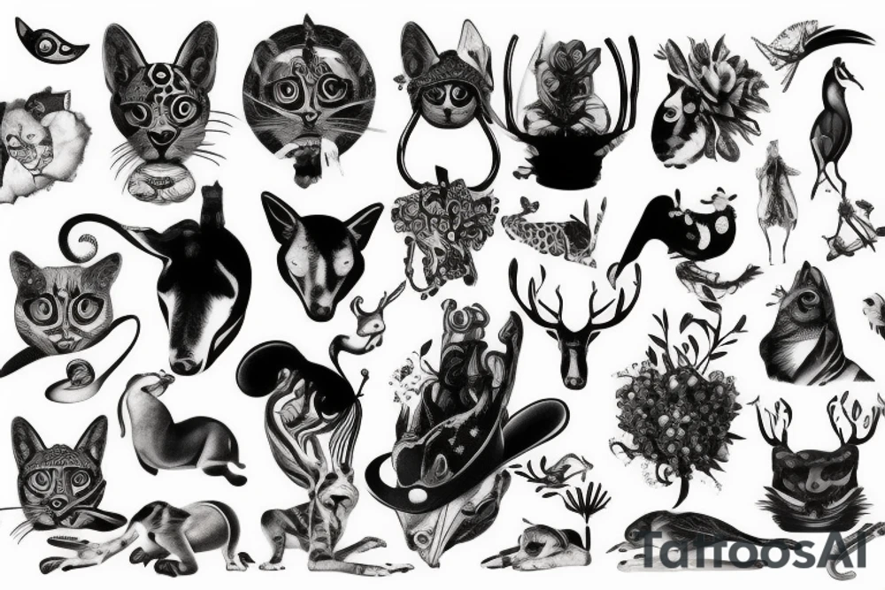 Animals tattoo idea