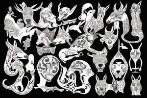 Animals tattoo idea