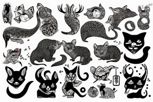 Animals tattoo idea