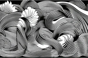 Wavy lines tattoo idea