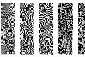 Wavy lines tattoo idea
