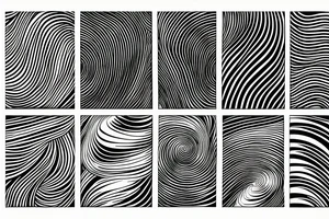 Wavy lines tattoo idea