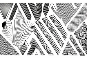 Wavy lines tattoo idea