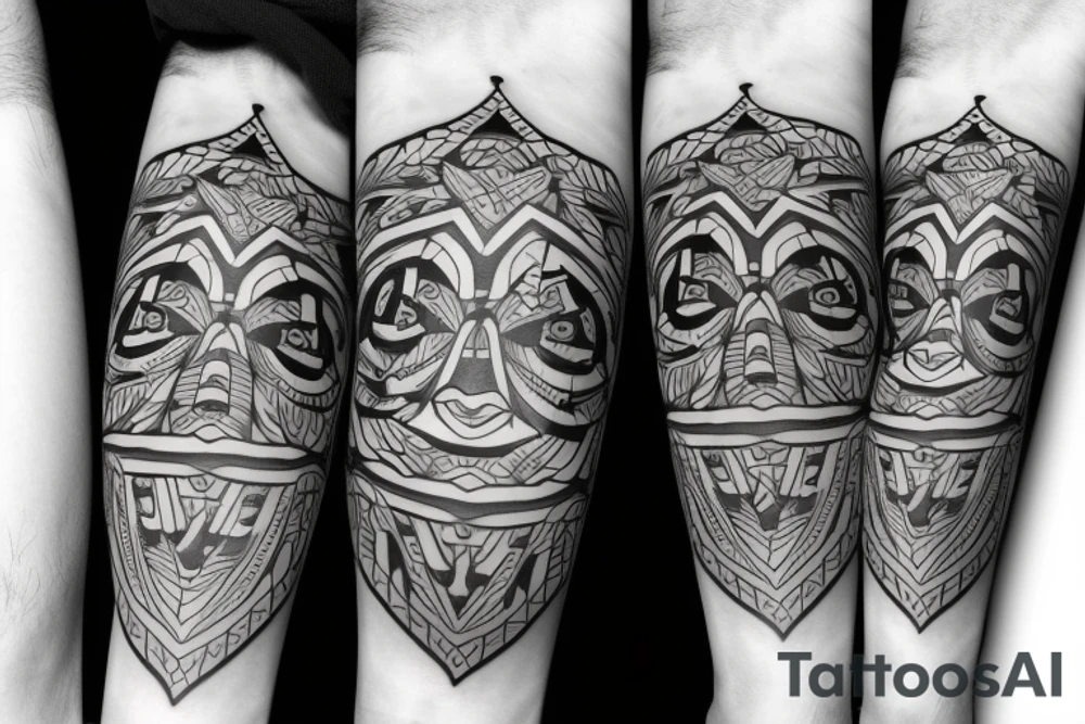 Hanya mask tattoo idea