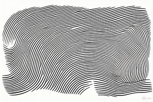 Wavy lines tattoo idea