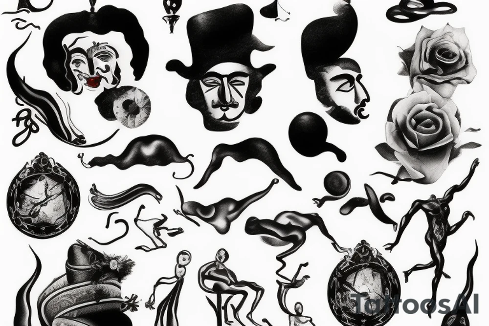 Salvador dali tattoo idea