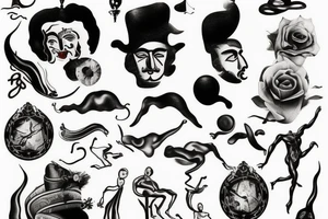 Salvador dali tattoo idea