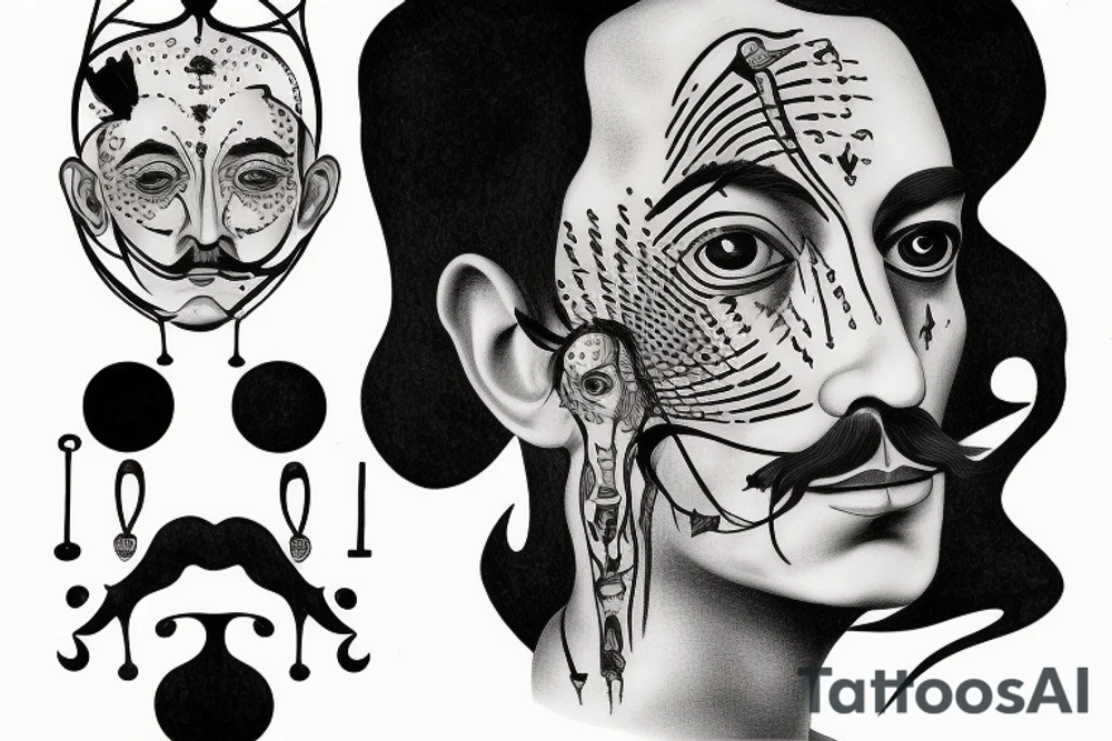 Salvador dali tattoo idea