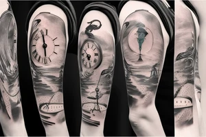 Salvador dali clock tattoo idea