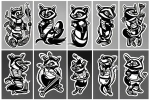 Ninja Raccoon tattoo idea