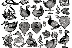 Duck tattoo tattoo idea