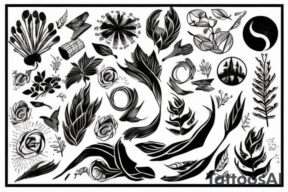 Nature, running tattoo idea
