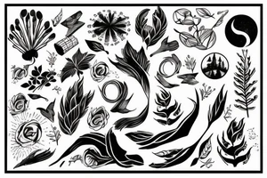 Nature, running tattoo idea