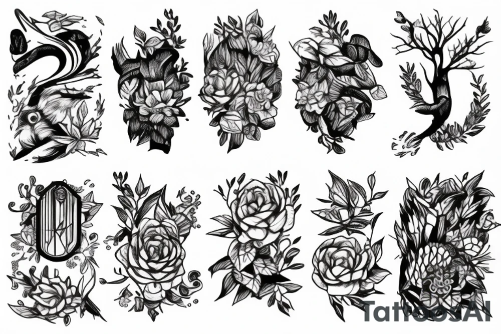 Nature, running tattoo idea