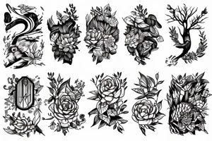Nature, running tattoo idea