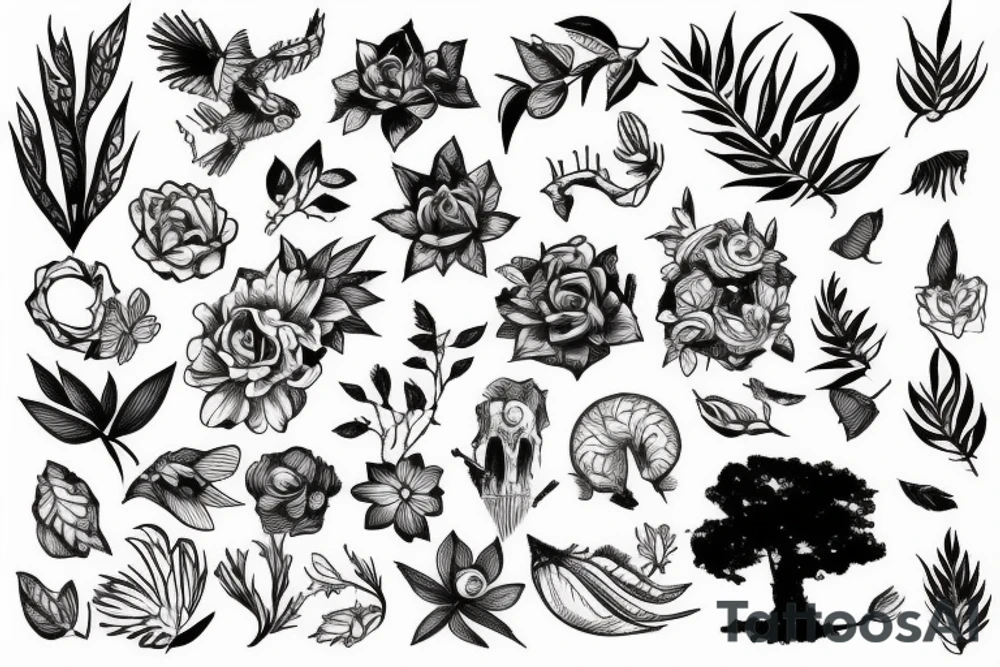 Nature, running tattoo idea