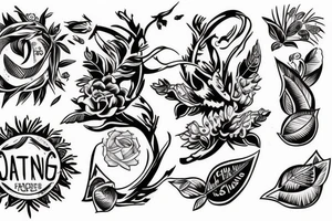 Nature, running, fitness tattoo idea