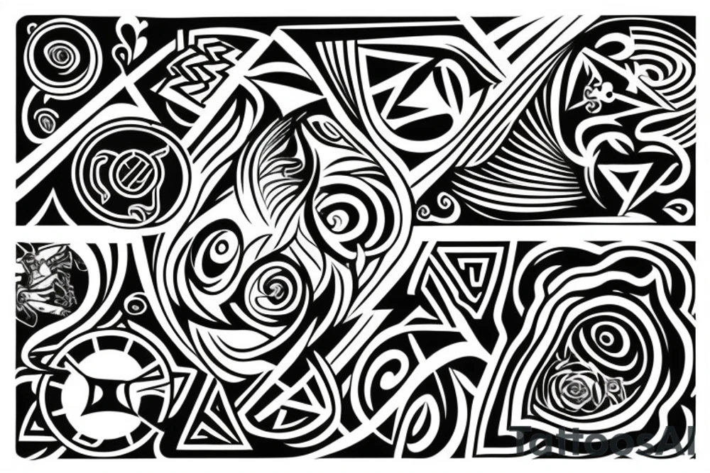 Man running tattoo idea