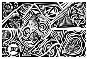 Man running tattoo idea