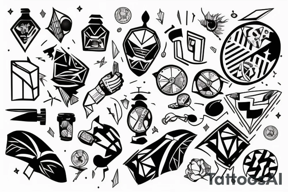 Man running tattoo idea