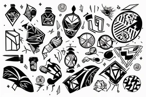 Man running tattoo idea
