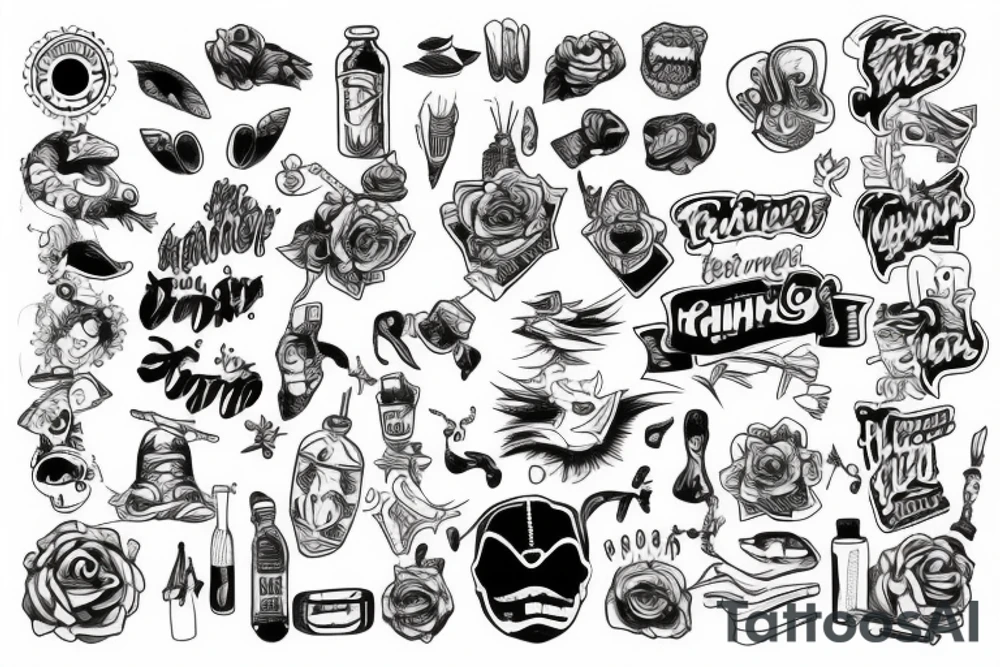 Man running tattoo idea
