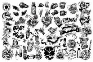 Man running tattoo idea