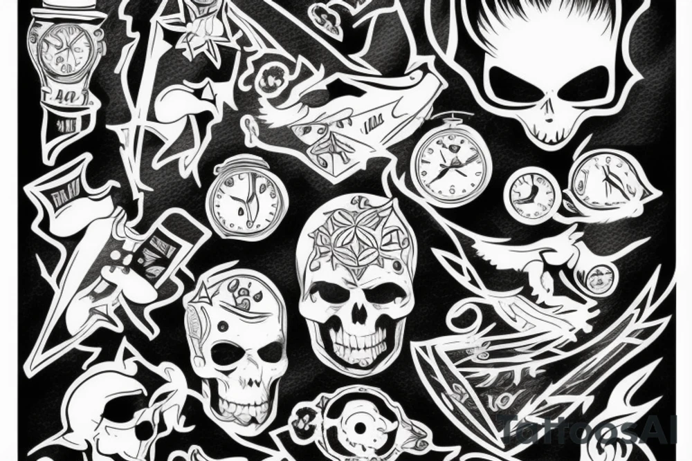 Man running tattoo idea