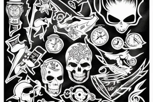 Man running tattoo idea